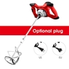 Mélangeur de ciment électrique 2100W Agitateur Heavy Duty Régulation à 6 vitesses 800RPM Bétonnière portative de type S pour mortiers Peinture Coulis de boue