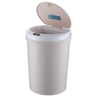Ménage Intelligent Induction Trash Can Cuisine Salon Chambre Salle De Bains Automatique Induction Électrique Kick Bump Seau De Stockage avec 12L Capacité