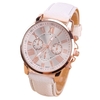 Mode Casual Trois Yeux Électronique Quartz Montre Chiffre Romain Échelle PU Bracelet de Montre pour Femmes Dame Cadeau