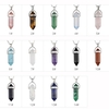 Mode Femme Fille Bijoux Collier De Pierres Précieuses En Pierre Naturelle Hexagonale Pointu Reiki Chakra Pendentif Collier En Cristal Chaîne 1 