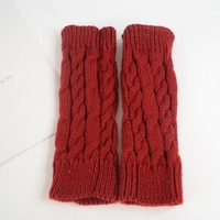 Mode hiver unisexe réchauffeur bras doigts tricotés longs gants mitaines mignon