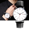 Mode Ultra Simple Couple Quartz Montre Casual Montre-bracelet analogique unisexe