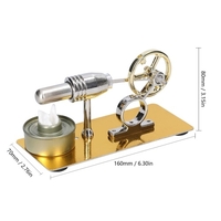 Modèle de moteur de moteur Stirling générateur de puissance thermique expérience d