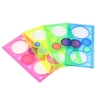 Modèle de puzzle de cercle de règle géométrique en plastique Spirale magique