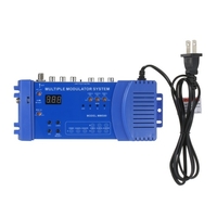 Modulateur UHF pour la maison MMS80 Système de modulation multiple PAL / NTSC en option Amplificateur de signal CATV UHF 100 ~ 240V Prise UE Modulateur d