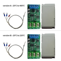 Module de capteur de température à thermocouple PT100 RTD à 3 fils Mesure de température numérique allant de -20 ℃ à 400 ℃