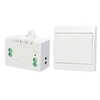 Module de commutateur de télécommande sans fil 433HMz RF et télécommande de commutateur de lumière murale à bouton poussoir auto-alimenté 1527 avec autocollants Position libre Flexible