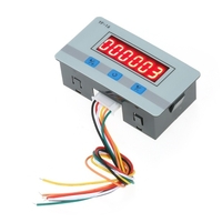 Module de compteur numérique LCD mini DC / AC5V ~ 24V Totalisateur électronique avec interface de signal NPN et PNP 1 ~ 999999 fois Plage de comptage