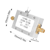 Module radio jambon amplificateur de Signal radiofréquence à Gain élevé 19dB à faible bruit avec fréquence de travail 850-870MHz