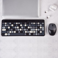Mofii 2.4G clavier sans fil souris Combo clavier et souris partageant un récepteur Interface USB 110 conception de fente de clé