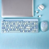 Mofii 2.4G clavier sans fil souris Combo clavier et souris partageant un récepteur Interface USB 110 conception de fente de clé
