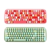 Mofii candy BT clavier sans fil BT couleur mixte 100 touches porte-clés circulaire Mini clavier portable filles pour téléphone / tablette / ordinateur portable
