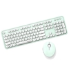 Mofii doux clavier souris combo couleur pure 2.4G clavier sans fil souris ensemble bouchon de suspension circulaire pour ordinateur portable PC