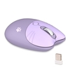 Mofii M3 2.4G souris sans fil souris de bureau ergonomique 3 vitesses réglable DPI veille automatique à faible bruit pour ordinateur de bureau ordinateur portable rose