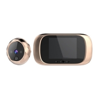 Moniteur de sécurité à domicile avec visionneuse de porte numérique avec caméra judas de 2, 8 pouces à 90 ° grand angle 320 * 240 résolution d