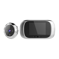 Moniteur de sécurité à domicile avec visionneuse de porte numérique avec caméra judas de 2, 8 pouces à 90 ° grand angle 320 * 240 résolution d