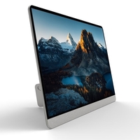 Moniteur ultra mince de 16, 1 pouces avec ports Mini HD de type C pour console de jeu pour tablette et téléphone PC 1080P IPS/USB-C alimenté/HDR/support caché prise ue