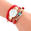 Montre à Quartz de mode intégrée scientifique saphir oeil de paon élégant remontage femmes montre-bracelet