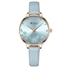 Montre à Quartz pour femmes CURREN montre-bracelet analogique de mode féminine 3ATM montre étanche pour dames avec bracelet de montre en cuir