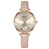 Montre à Quartz pour femmes CURREN montre-bracelet analogique de mode féminine 3ATM montre étanche pour dames avec bracelet de montre en cuir