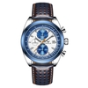 Montre à quartz pour homme avec bracelet en cuir Montre-bracelet multifonctionnelle à la mode 3ATM