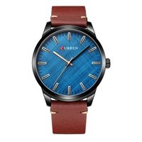 Montre à Quartz pour hommes CURREN classique montre-bracelet de mode masculine 3ATM montres décontractées analogiques étanches avec bracelet en cuir