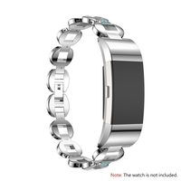 Montre Bande de Haute Qualité Montre Bande En Alliage de Zinc Femmes Montre Bande Mode Simple Style Dragonne pour Fitbit Charge 2