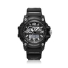 Montre de sport en plein air à quartz analogique numérique avec cadran double et cadran large pour hommes X