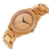 Montre en bois en bambou pour homme Montre en bois REDEAR avec bracelet en cuir analogique Quartz léger montres décontractées montre-bracelet