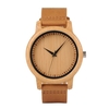 Montre en bois pour femme BOBO BIRD avec bracelet en cuir mouvement à quartz sport montres décontractées cadeau avec boîte