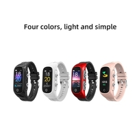 Montre intelligente 2-en-1 TWS Écouteurs Fitness Tracker True Wireless BT5.0 Casque Podomètre Compteur de calories Tracker d