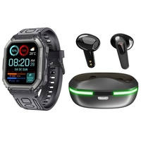 Montre intelligente avec bracelet intelligent C20S + écouteurs sans fil PRO60 Écouteurs BT