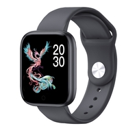 Montre intelligente T85 Écran couleur 1, 54 pouces BT 4.0 IP67 Étapes de la montre étanche comptage de la pression artérielle Oxygène sanguin Fréquence cardiaque Surveillance de la qualité du sommeil