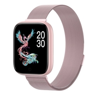 Montre intelligente T85 Écran couleur 1, 54 pouces BT 4.0 IP67 Étapes de la montre étanche comptage de la pression artérielle Oxygène sanguin Fréquence cardiaque Surveillance de la qualité du sommeil