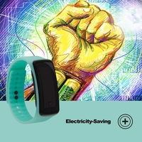 Montre électronique mince superbe de montre à LED de gel de silice LED