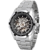Montre mécanique automatique pour homme avec bracelet en acier,  montre-bracelet de mode,  montres de conception évidée