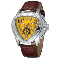 Montre mécanique automatique pour homme avec bracelet en cuir Montre-bracelet de mode
