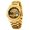Montre mécanique automatique pour homme FORSINING avec bracelet en acier inoxydable montre-bracelet à affichage lumineux de conception évidée