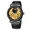 Montre mécanique automatique pour hommes Ｔ-gagnante 3ATM Montres-bracelets de mode étanches