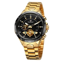 Montre mécanique automatique pour hommes Affichage lumineux Montre-bracelet décontractée pour hommes