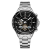 Montre mécanique automatique pour hommes Affichage lumineux Montre-bracelet décontractée pour hommes