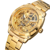 Montre mécanique automatique pour hommes FORSINING avec bracelet en acier inoxydable montre-bracelet de mode