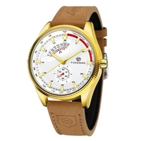 Montre mécanique avec bracelet en cuir 3ATM montre-bracelet automatique pour hommes garçons