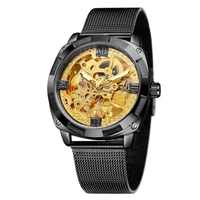 Montre mécanique Montres mécaniques automatiques en acier inoxydable pour hommes Montre-bracelet d