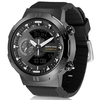 Montre numérique pour homme Montre de sport de course avec alarme Worldtime Chronomètre LED Rétroéclairage Étanche 50 m Heure mondiale Illuminateur Montre-bracelet Montre analogique