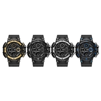 Montre pour homme de sport montre électronique Cool montre-bracelet lumineuse extérieure montres étanches grand écran chronomètre réveil carillon horaire