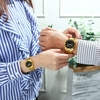 Montres Couple CHENXI Montre-Bracelet Analogique à Quartz pour Couple Montre en Or avec Bande en Acier Inoxydable Pointeur Lumineux 3ATM Ensemble Amoureux Étanche Type Hommes