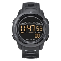 Montres de sport de plein air Montres- poignets numériques avec marches Tracker Calories 50M Résistant à l