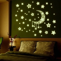 Moon Stars DIY Glow in The Dark Autocollants lumineux