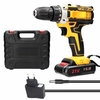 Moteur de brosse de perceuse électrique sans fil 21V 2 vitesses de réglage 18 vitesses de couple perceuse de trous réglables